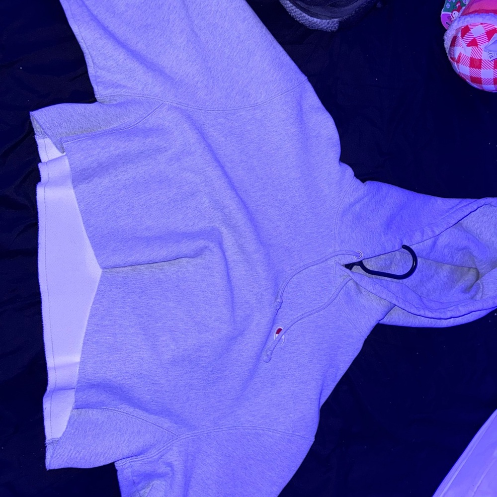 Champion Light Gray Reverse Weave Hoodie